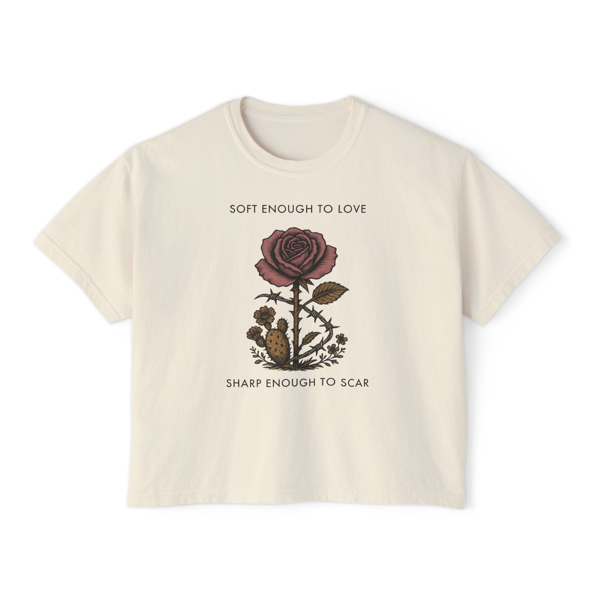Soft Enough To Love Sharp Enough To Scar Graphic Tee
