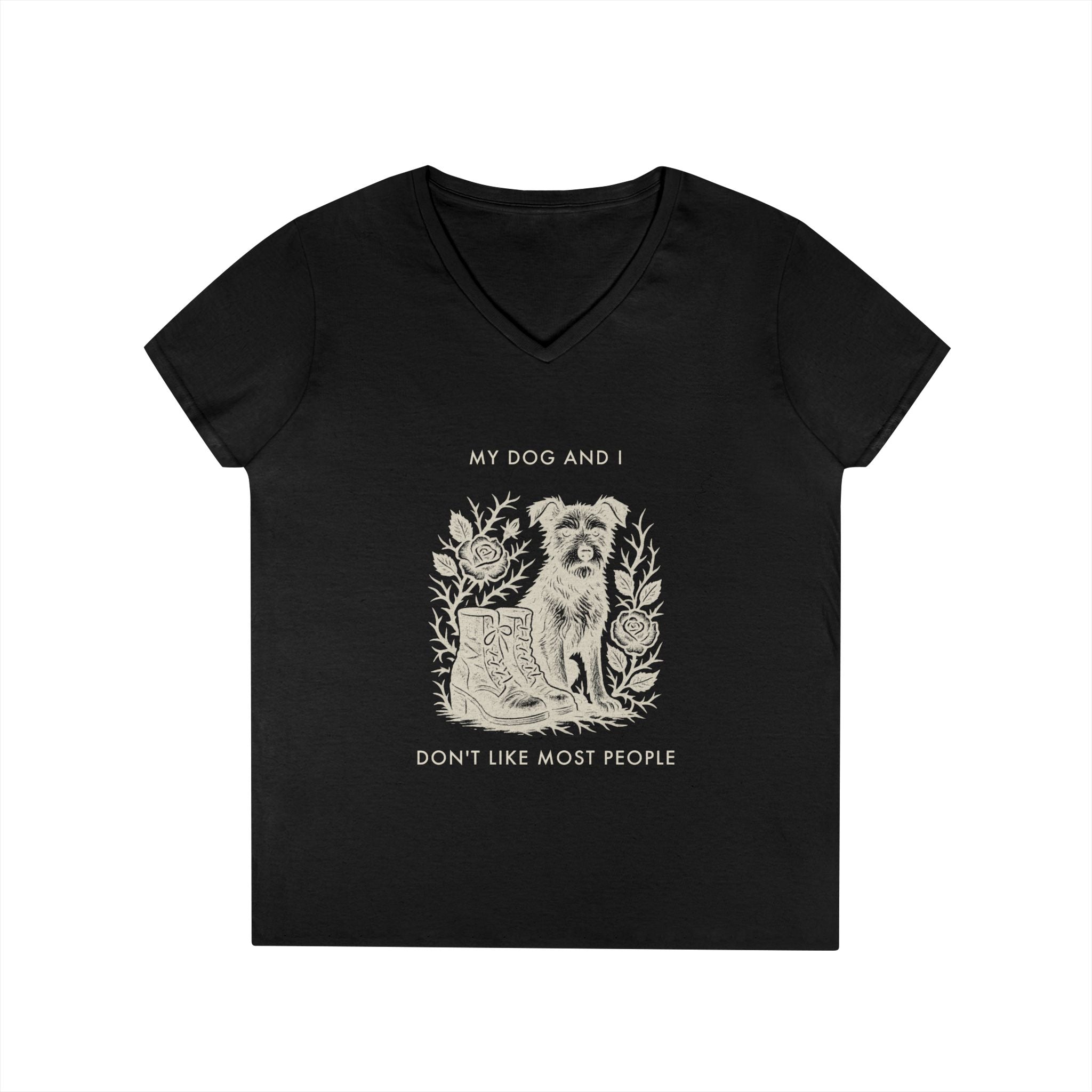 My Dog And I Don'T Like Most People Graphic Tee