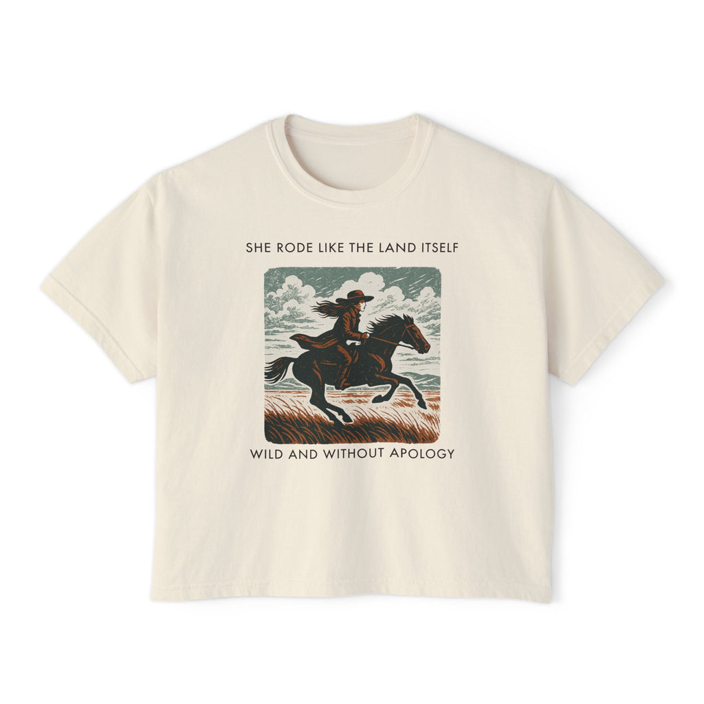 She Rode Like The Land Itself Wild And Without Apology Graph