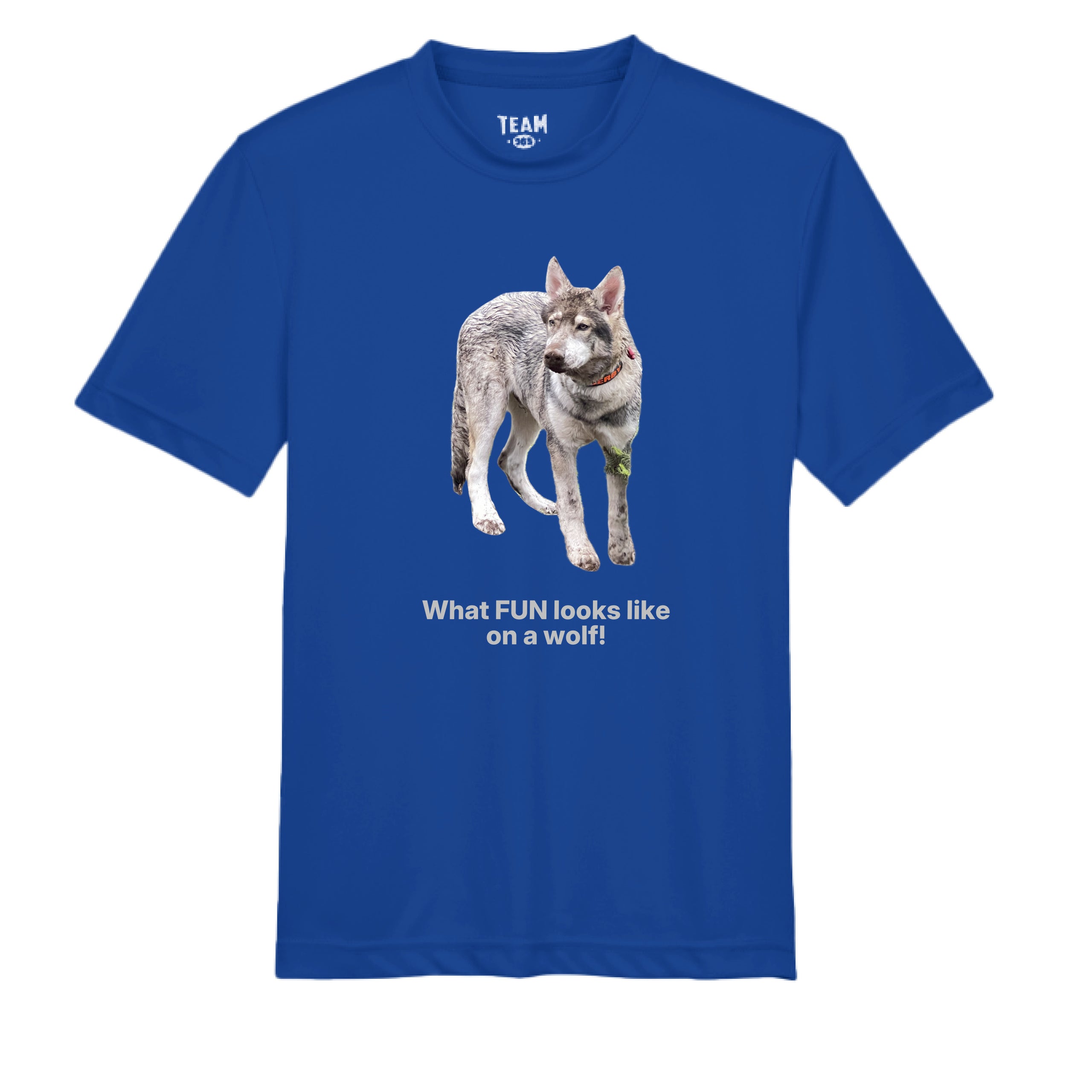 What FUN looks like on a wolf - Youth (dark colors)